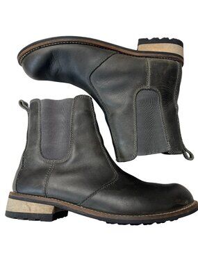 Kodiak Chelsea Olive Green Leather Boots